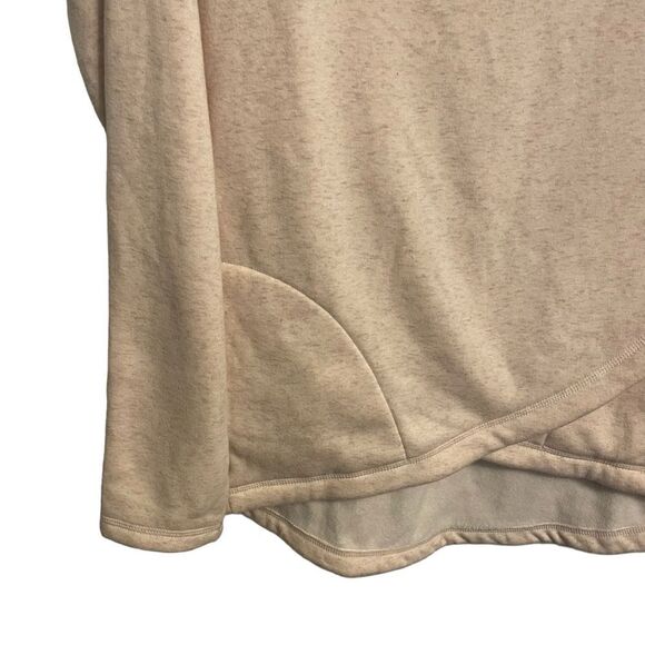 Athleta Cozy Karma Asym Pullover Oatmeal Heather Size MED - Picture 6 of 9